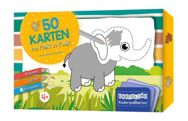 50 Karten von Punkt zu Punkt - Tiere