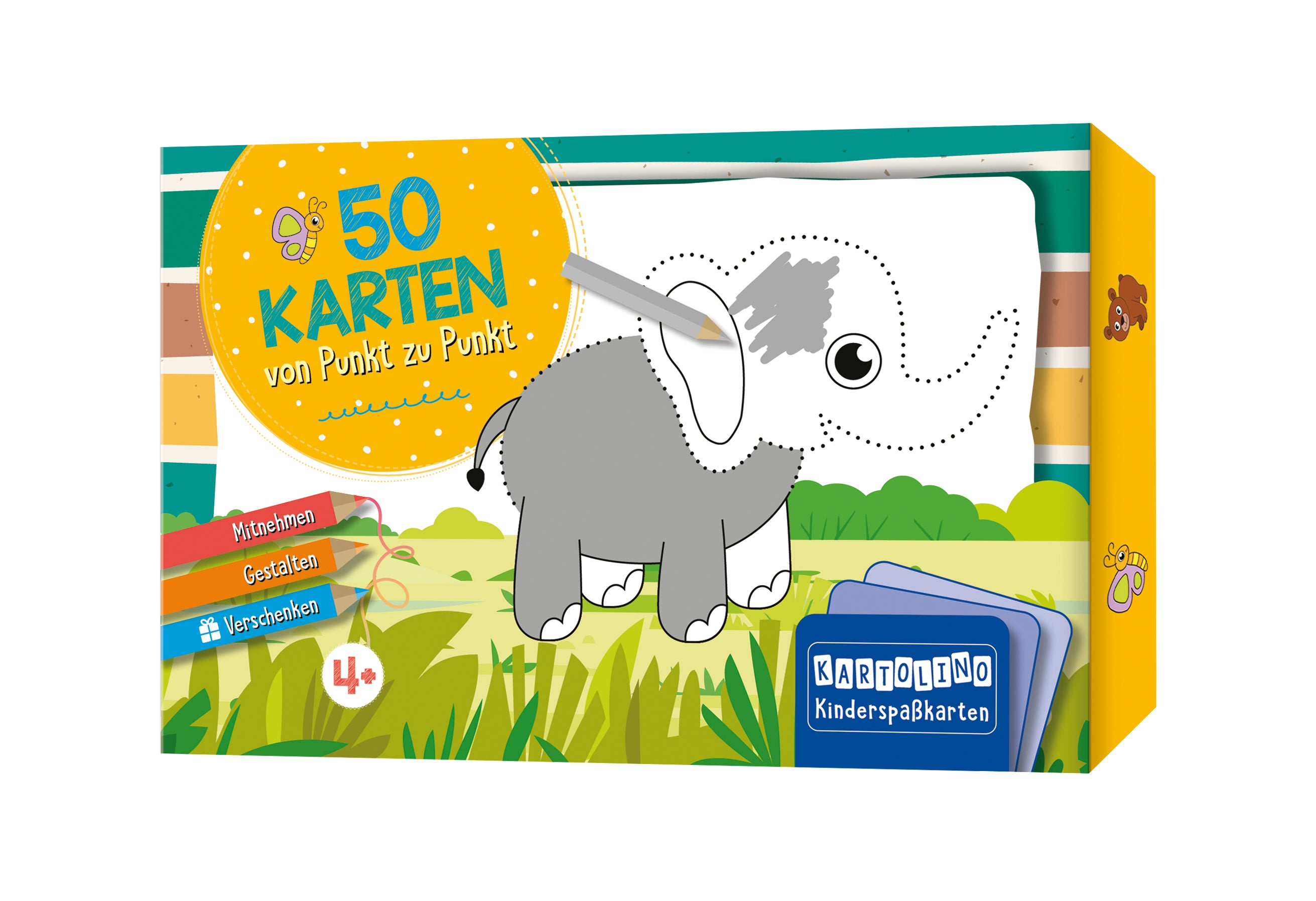 50 Karten von Punkt zu Punkt - Tiere