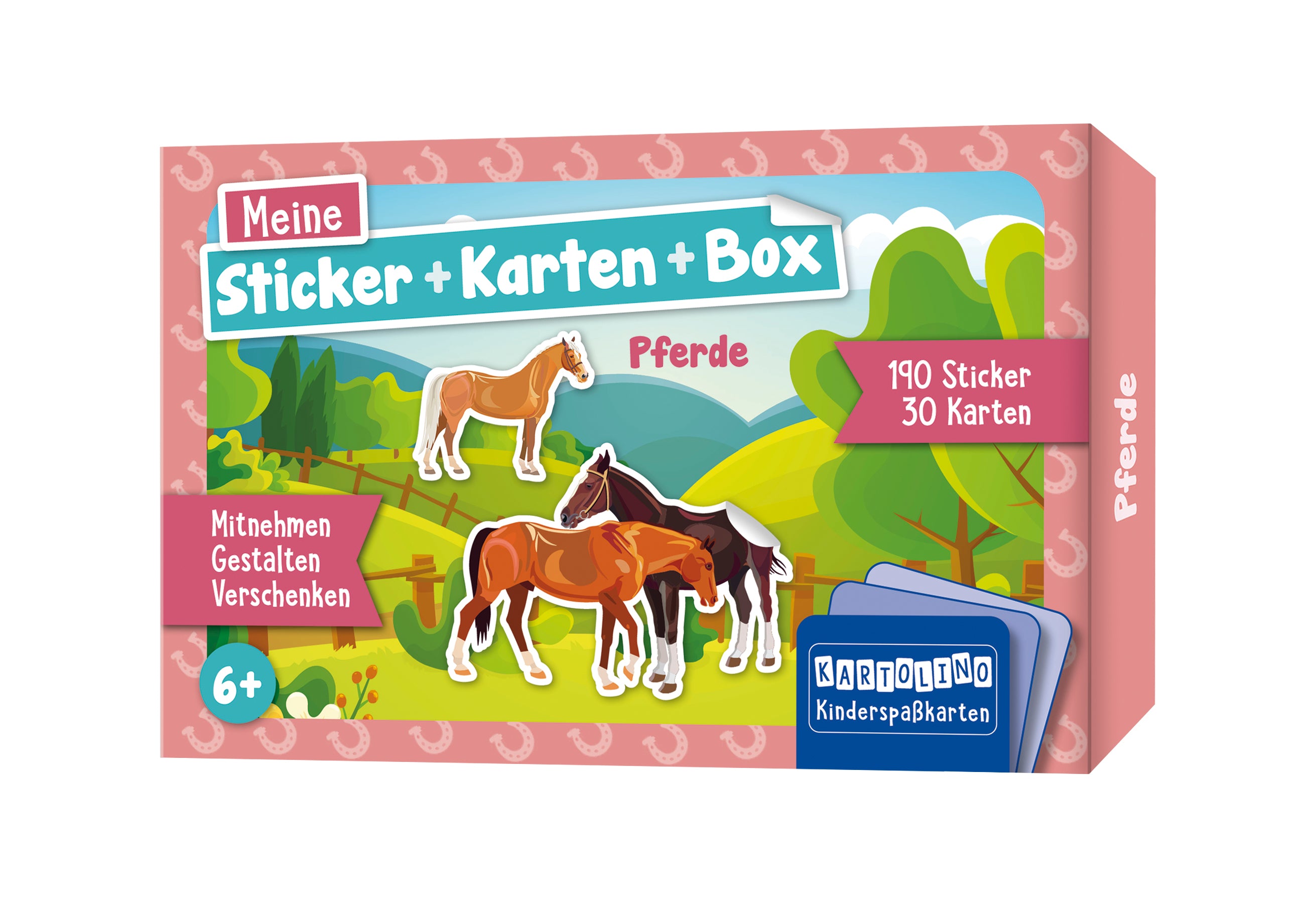 Meine Sticker + Karten + Box - Pferde