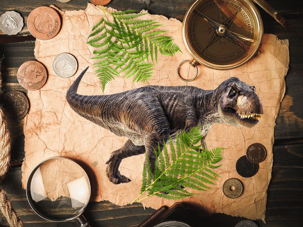 Schatzsuche bei den Dinosauriern - in Nullkommanix startklar!