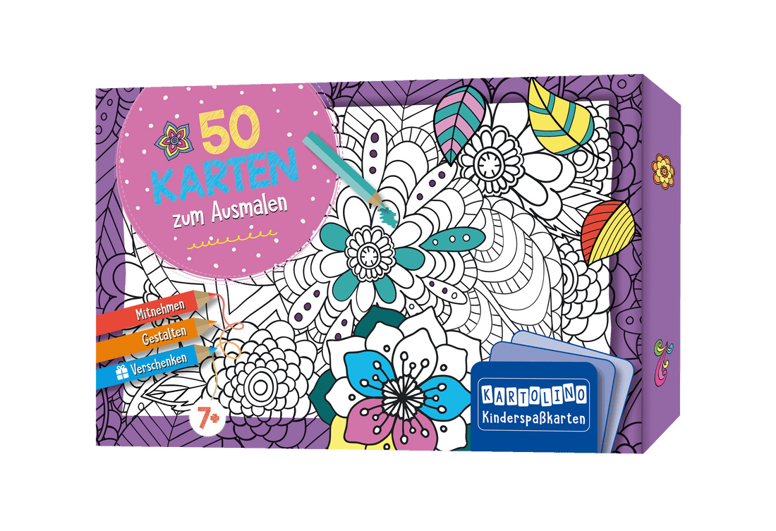 50 Karten zum Ausmalen - Kreative Muster