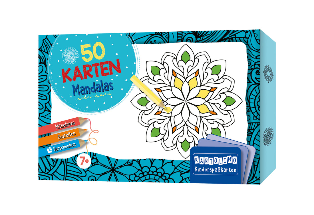 50 Karten zum Ausmalen - Mandalas