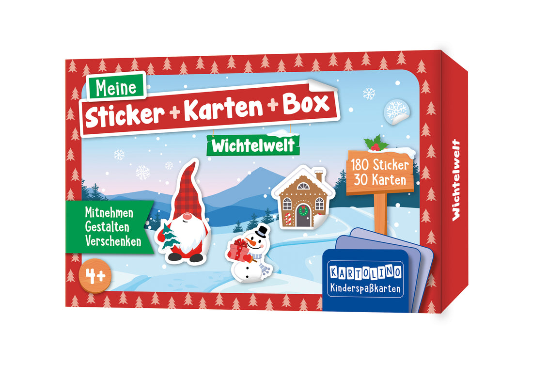 Meine Sticker + Karten + Box - Wichtelwelt